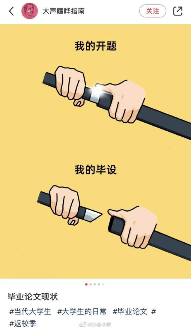 当今大学生毕业论文现状，哈哈哈简直太真实了。