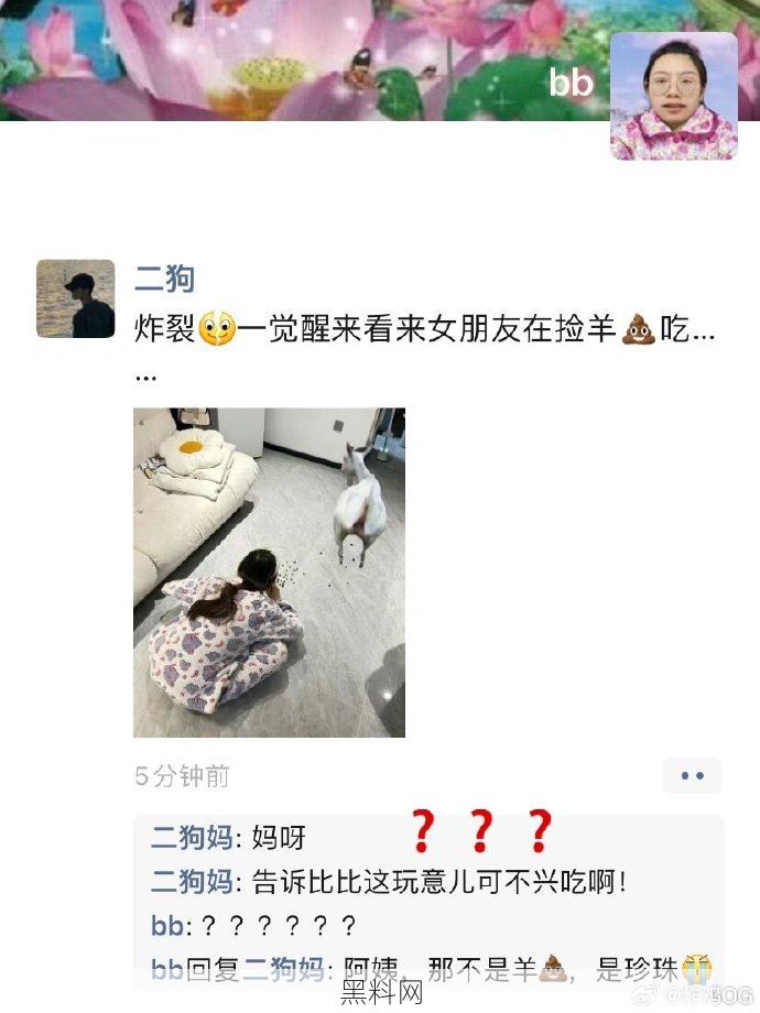 起猛了，看到女朋友趴在地上捡粑粑 ​​​